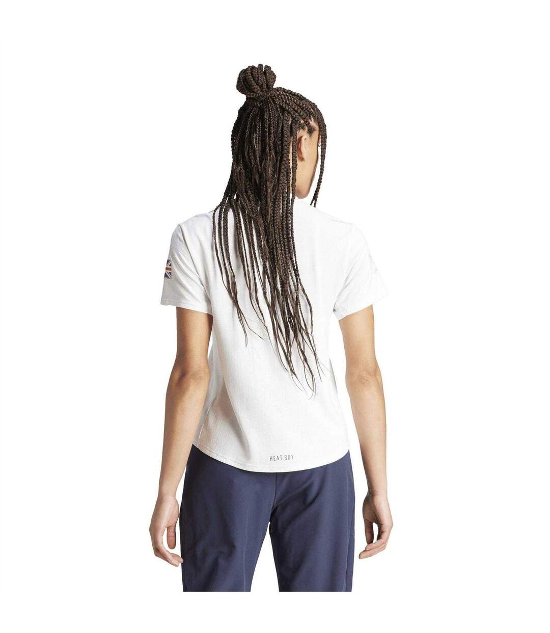 Womens/ladies Adidas T-shirt White Team GB-3