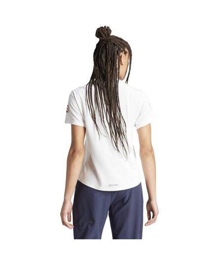 Womens/ladies Adidas T-shirt White Team GB