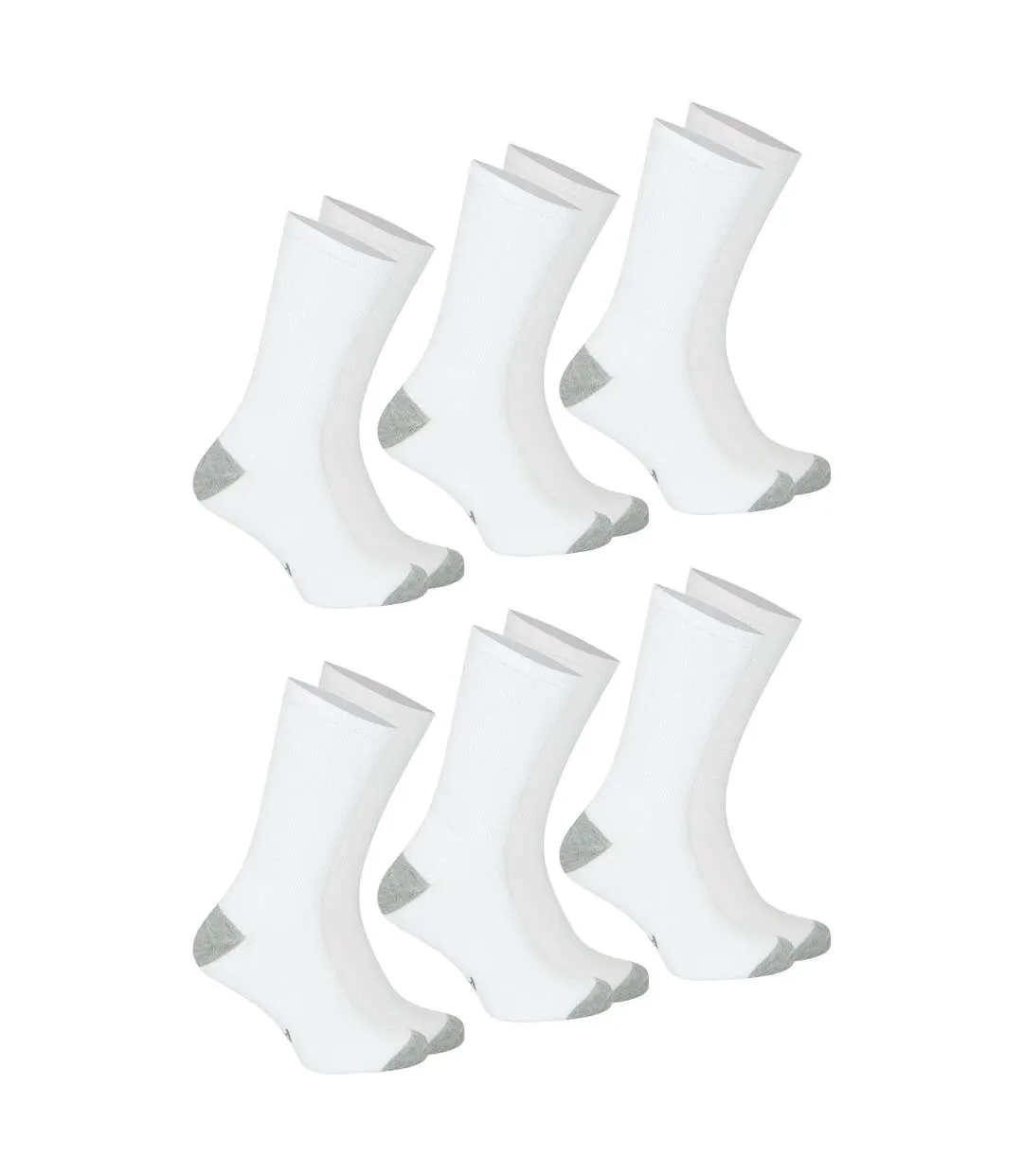 Lot de 6 mi-chaussettes homme Ecopack Sport Athena-1