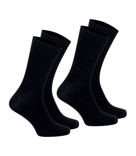 Lot de 2 paires de chaussettes mi- hautes homme Coton Peigné Eminence