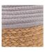 Panier rond en corde gris-2