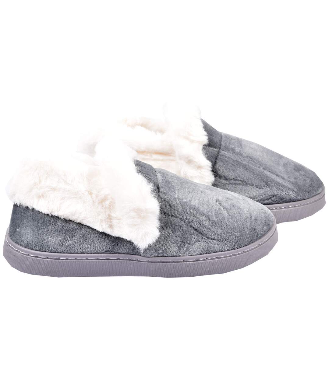 PANTOUFLE Femme Chausson COCOONING MD8698 GRIS-2