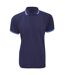 Polo à manches courtes Kustom Kit pour homme (Bleu marine/Bleu clair) - UTBC613