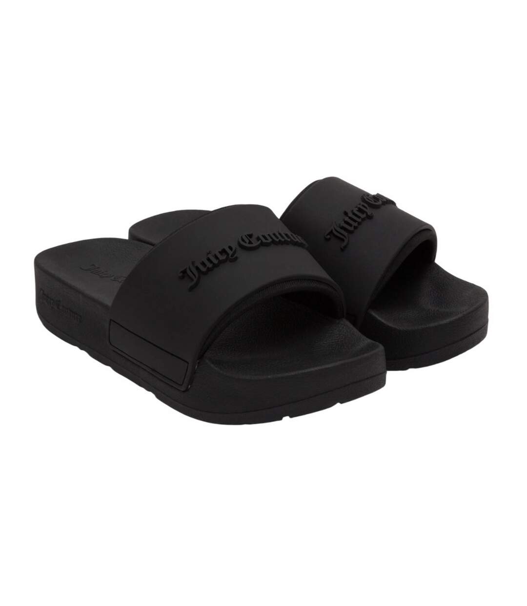 Womens/ladies breanna stacked sliders black Juicy Couture-1