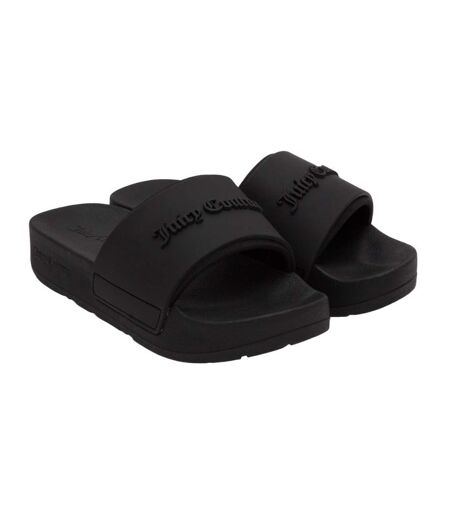 Womens/ladies breanna stacked sliders black Juicy Couture