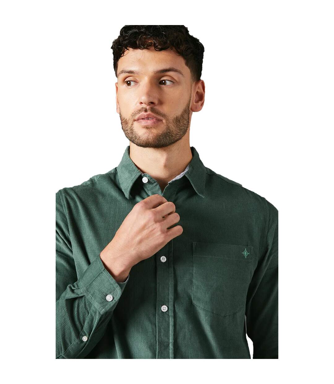 Chemise homme vert Maine-3