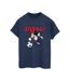 Disney Womens/Ladies Minnie Mouse Going For Goal - T-shirt boyfriend en coton (Bleu marine) - UTBI38663-1