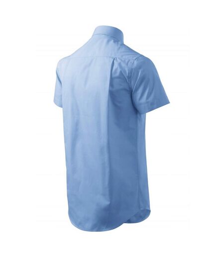 Chemise Motif/style Uni Chic Homme Bleu Malfini