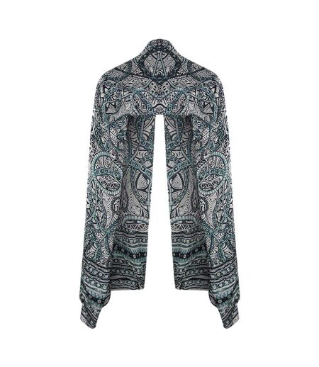 Unisex Adult Jafari Rectangle Scarf One Size Black Inoa