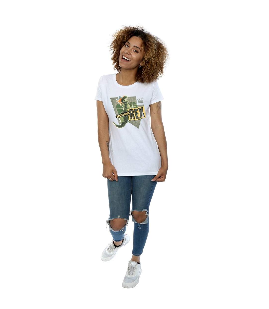 Disney T-shirt en coton Womens/Ladies Toy Story Partysaurus Rex (Blanc) - UTBI44262-4