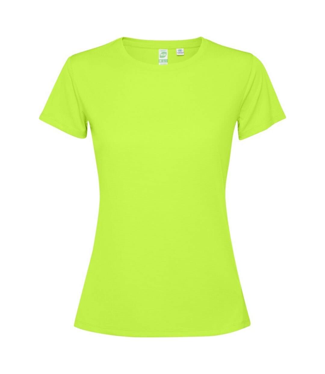 Womens/ladies estoril short-sleeved t-shirt fluorescent green Roly-1