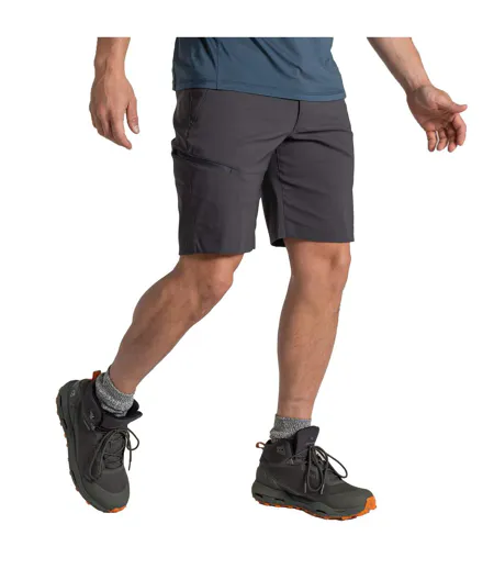 Mens Kiwi Pro Iii Casual Shorts Dark Lead Craghoppers