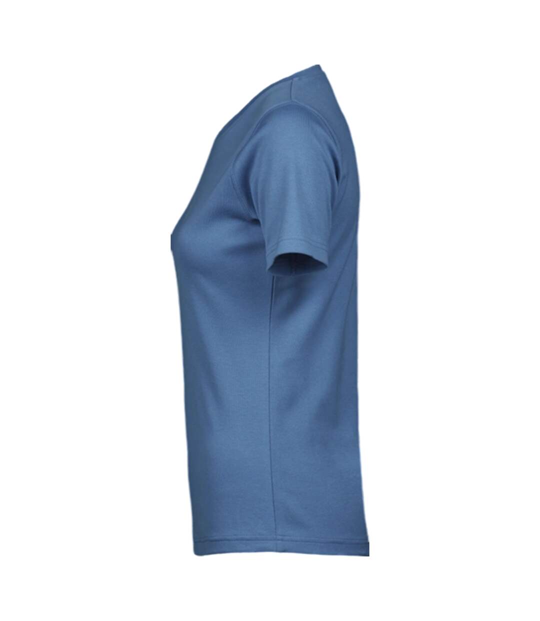 Womens/ladies Interlock T-shirt Ocean Blue Tee Jays-3