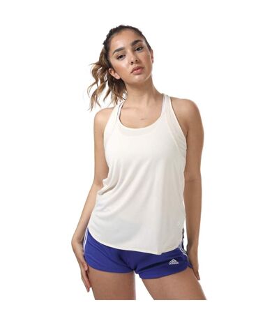 Débardeur primegreen femme blanc cassé Adidas