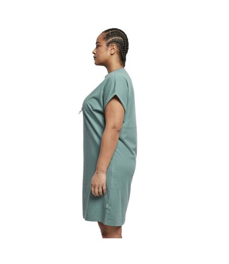 Robe T-shirt Manches Cut-on Femme Vert Urban Classics