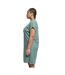 Robe T-shirt Manches Cut-on Femme Vert Urban Classics-3