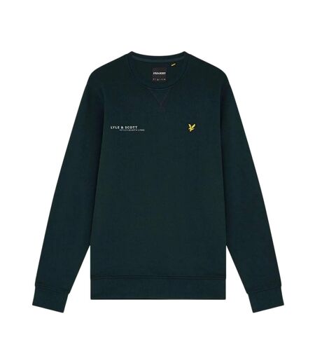 Mens Ordinate Logo Cotton Sweatshirt Green Lyle & Scott