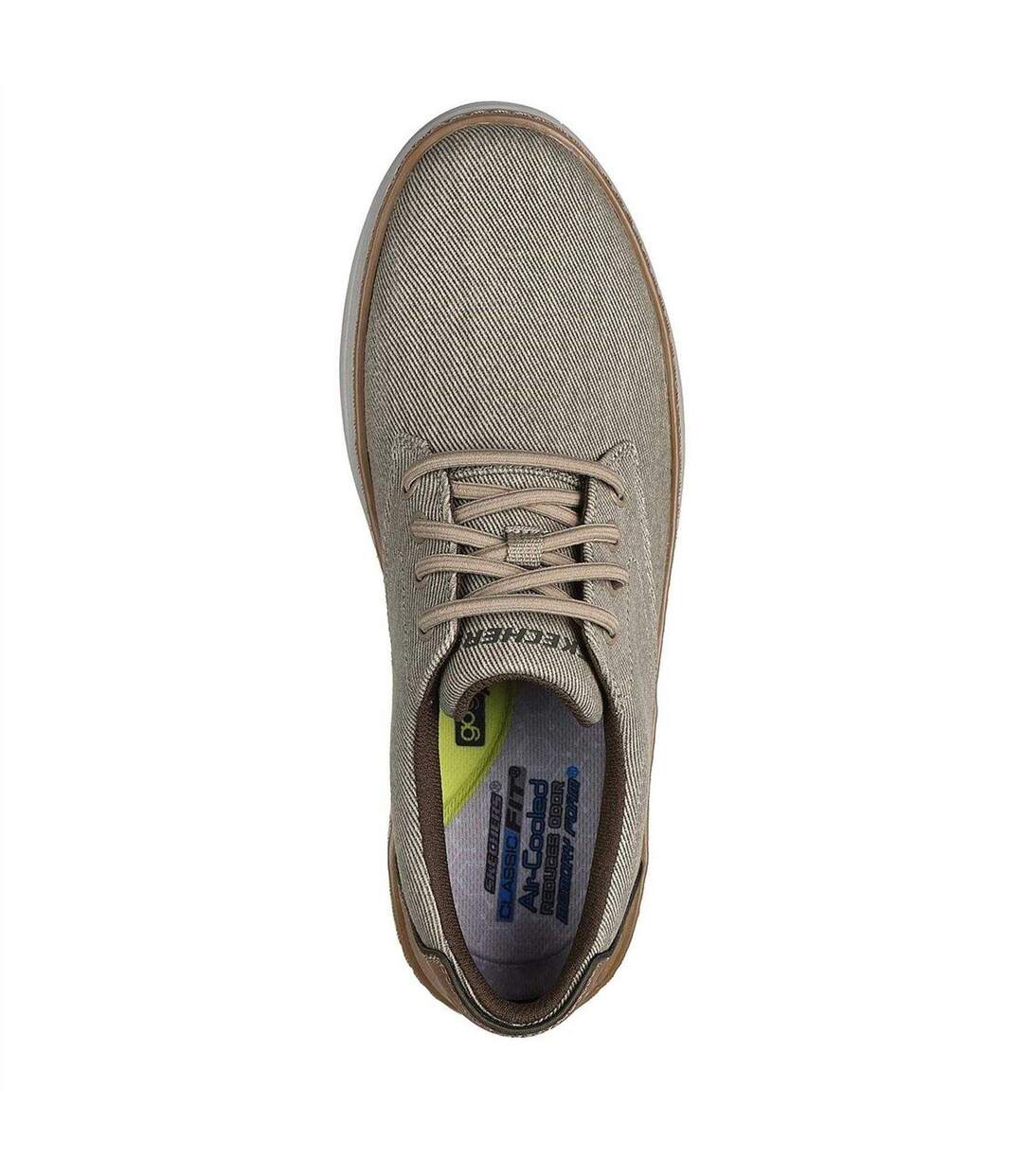 Baskets Motif/style À Rayures Hyland Homme Kaki Skechers-3