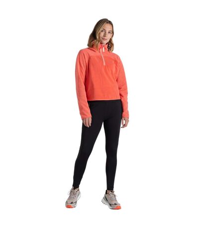 Womens/ladies Selina Half Zip Fleece Top Deep Coral Craghoppers