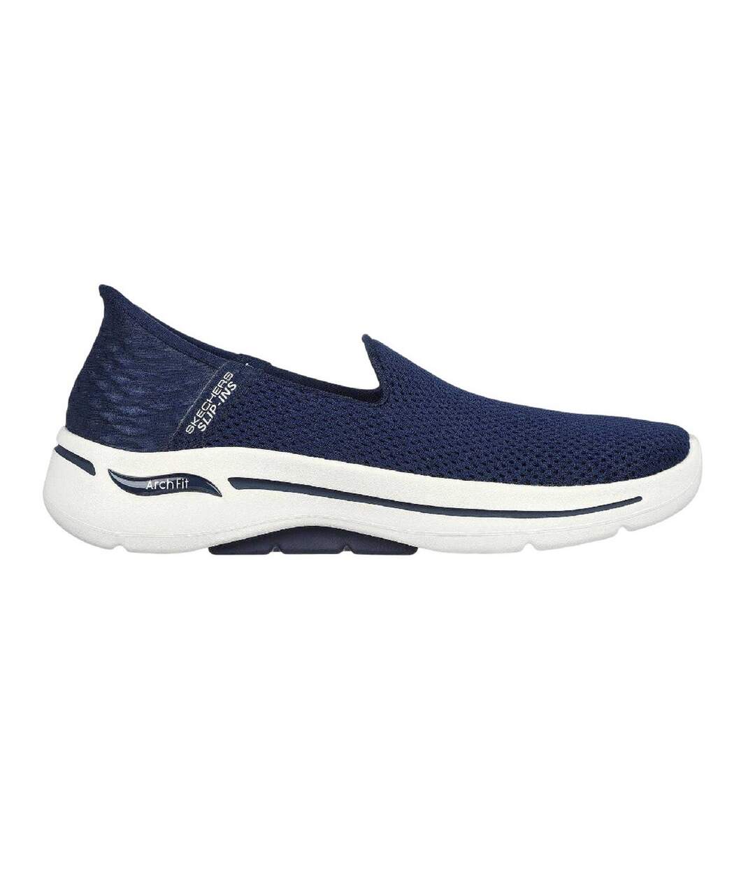 Chaussures De Marche Femme Bleu Marine Blanc Skechers-3