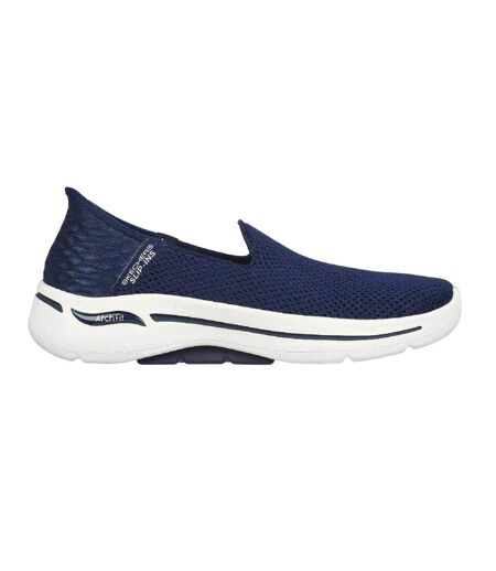 Chaussures De Marche Femme Bleu Marine Blanc Skechers