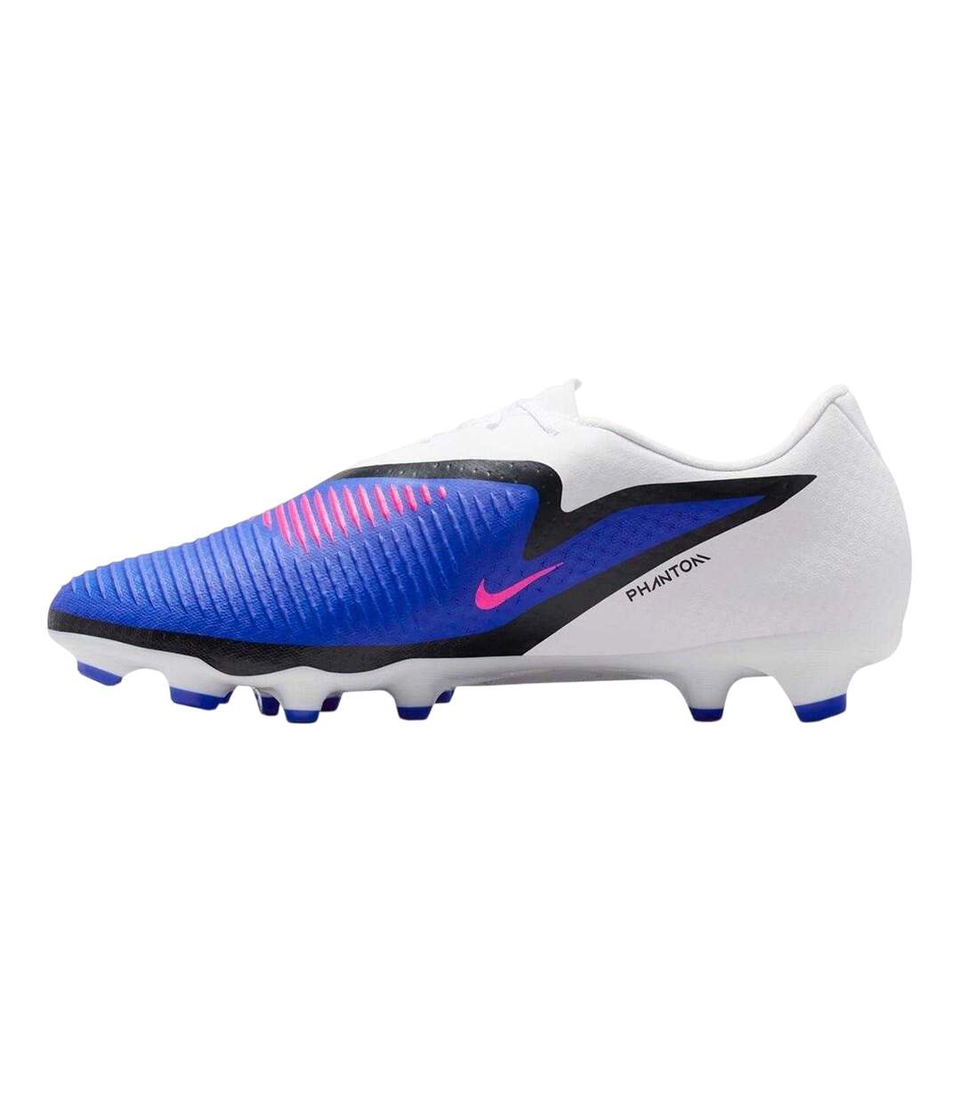 Chaussures De Foot Pour Terrain Ferme Academy Homme Bleu Blanc Rose Nike-3
