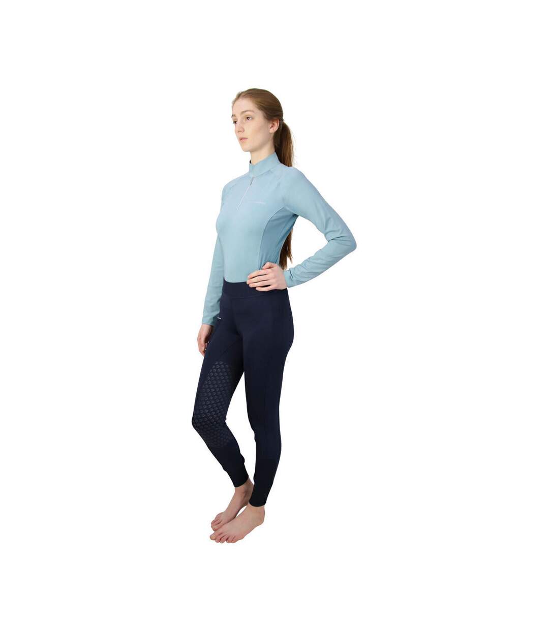 Womens/ladies synergy sports top aqua blue Hy