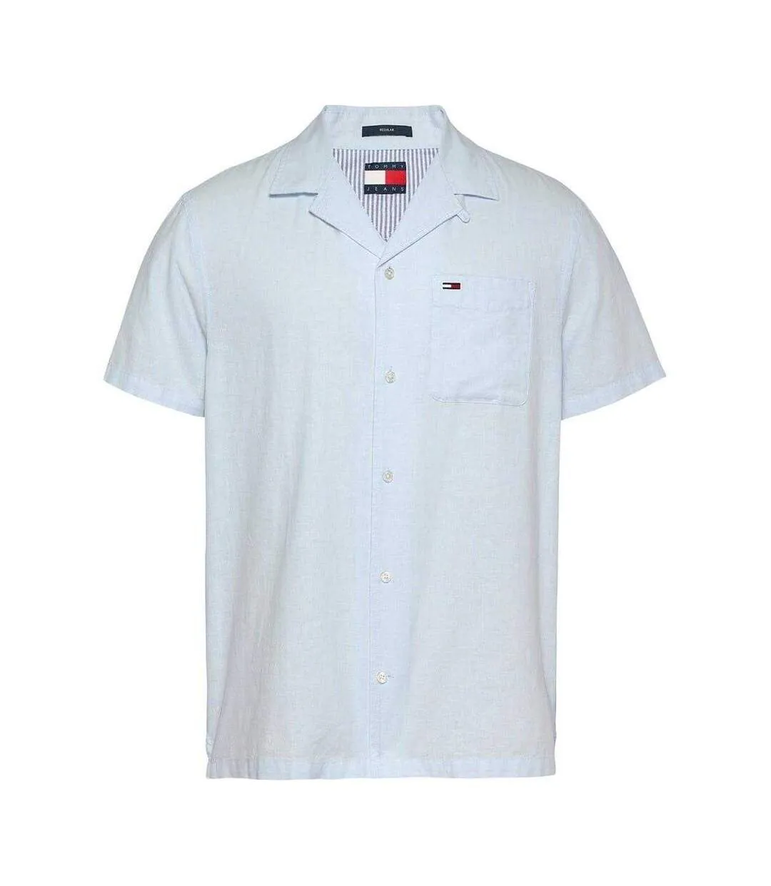 Mens Logo Pocket Shirt Sweet Blue Tommy Jeans-1