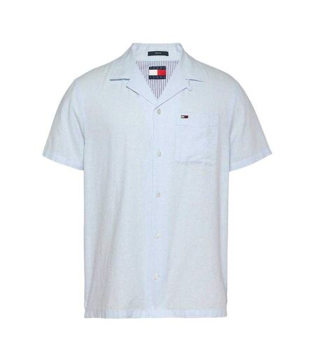 Mens Logo Pocket Shirt Sweet Blue Tommy Jeans
