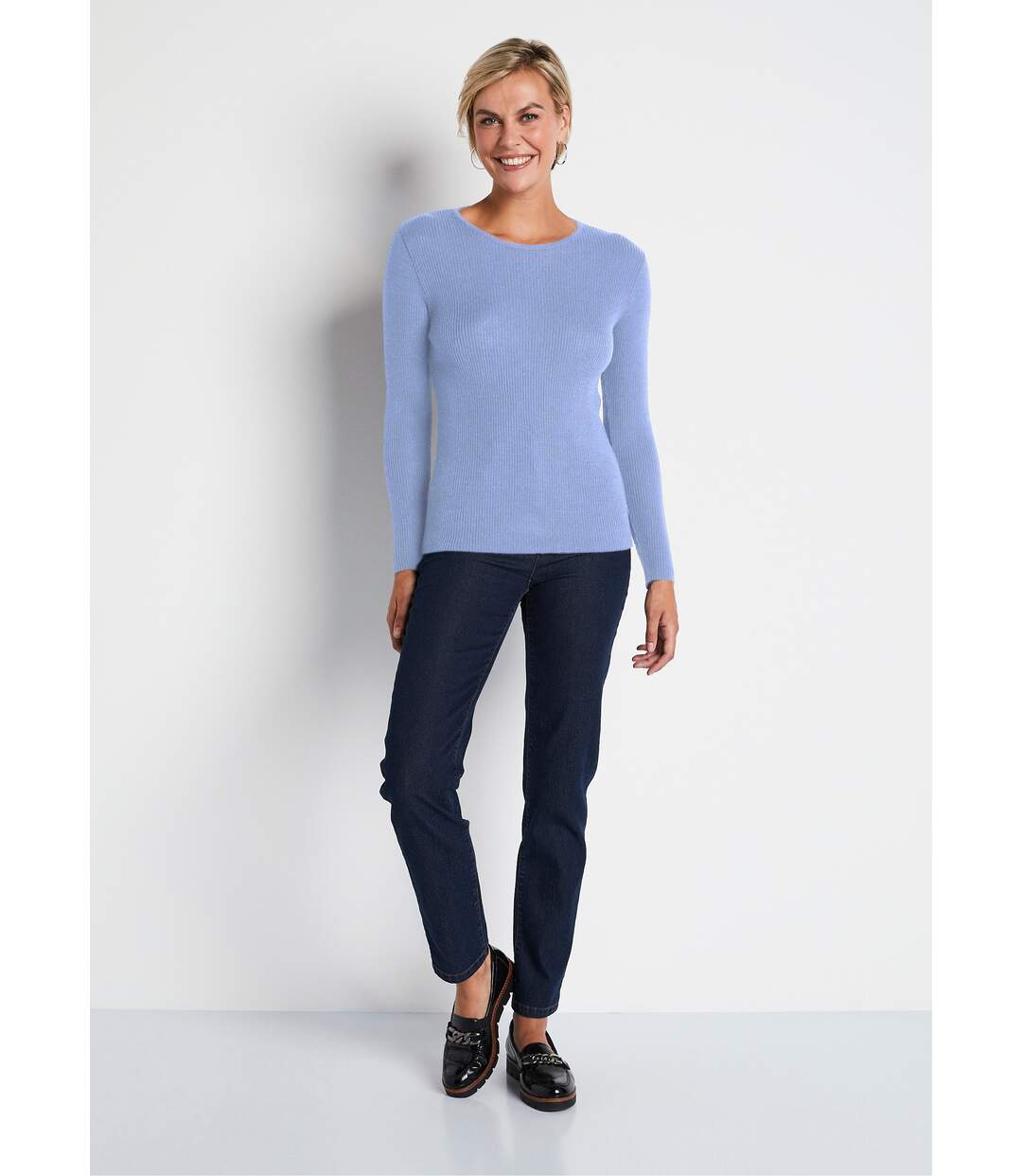 Pull chaud col rond laine mérinos-3