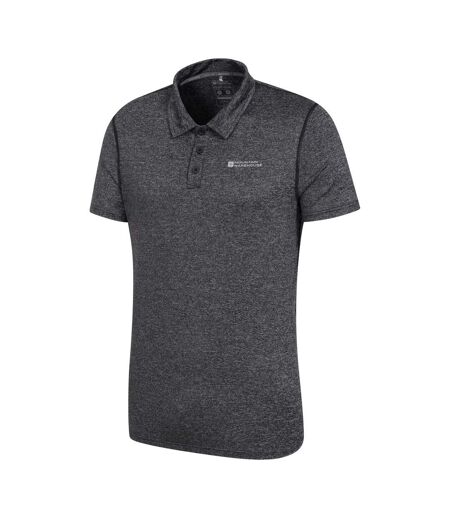 Mountain Warehouse Mens Agra Stripe Polo Shirt (Black) - UTMW807