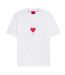 Mens Dalentin Origami Cotton Regular T-shirt White Hugo-1