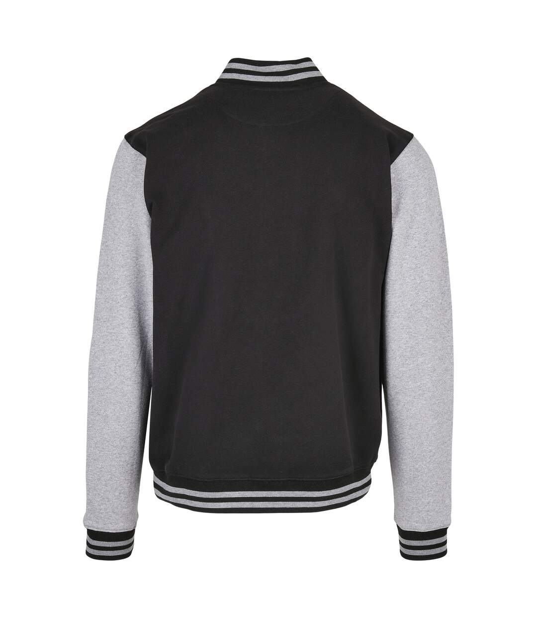 Veste Basic College Homme Noir Gris Chiné Build Your Brand-2
