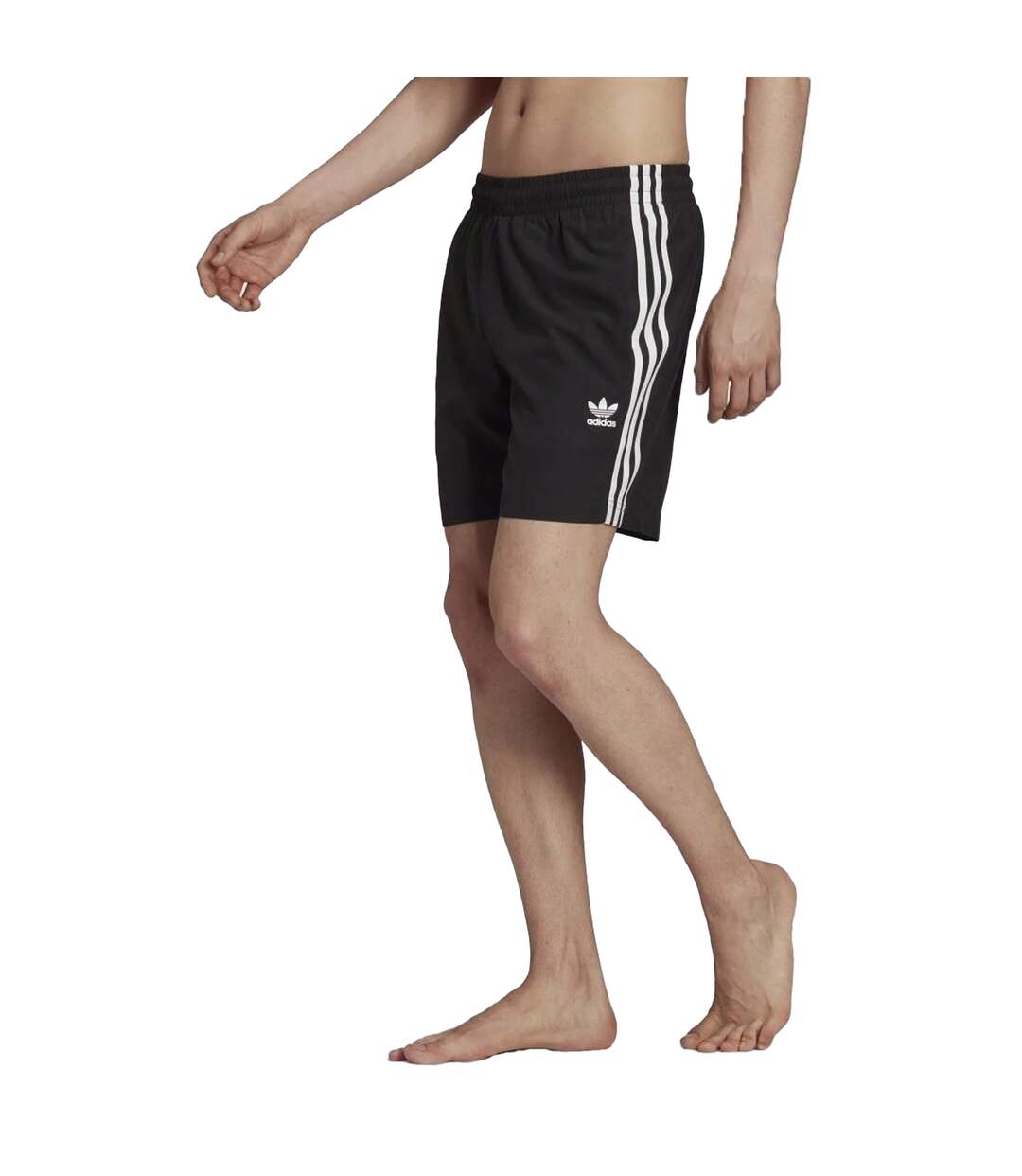 Mens Originals 3 Stripes Swimming Swim Shorts Black Adidas-4