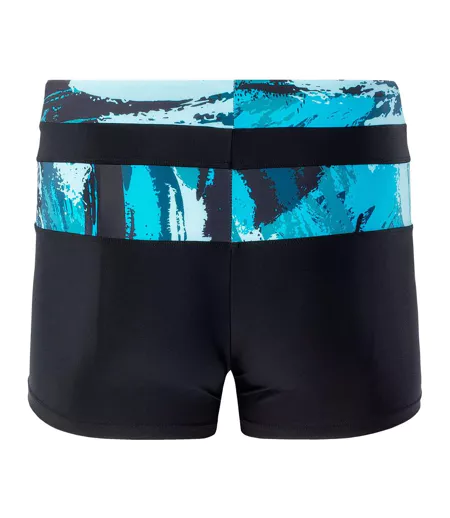 Short De Bain Tahu Homme Noir Turquoise Aquawave