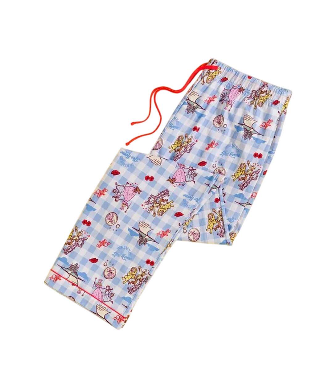 Ensemble De Pyjama Long There´s No Place Like Home Femme Bleu Blanc Rouge The Wizard Of Oz-4