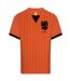 Mens Retro Netherlands Fc Football Shirt Orange Black Score Draw-1