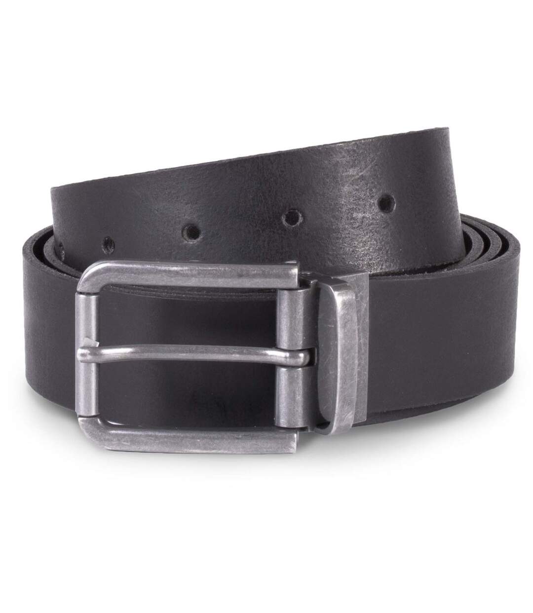 Ceinture cuir bord franc- KP812 - noir - 350 mm-1