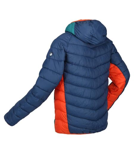 Mens Harrock Puffer Jacket Admiral Blue Pacific Green Regatta