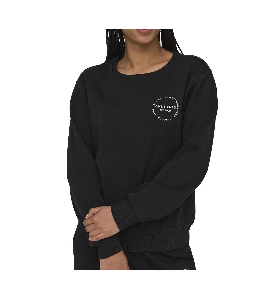 Sweat noir  femme only play brush-1