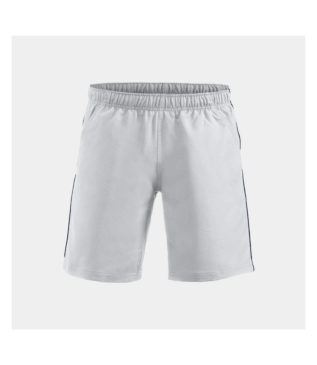 Short hollis adulte blanc / bleu marine Clique