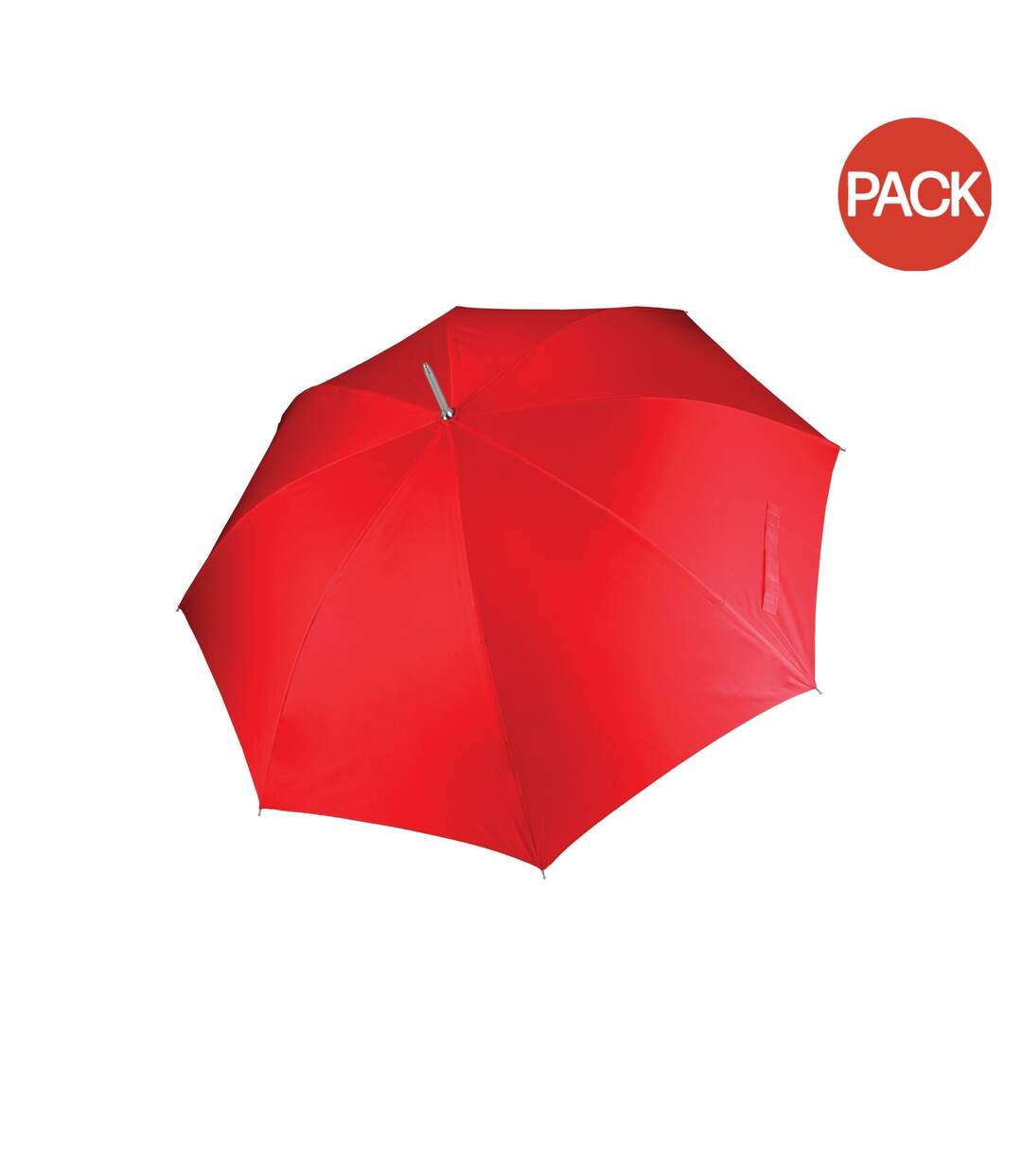 Kimood Unisex Auto Opening Golf Umbrella (Pack of 2) (Red) (One Size) - UTRW7021-1