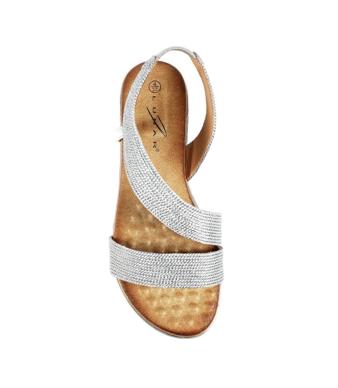 Sandales Bindi Femme Argenté Lunar-4