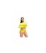 Womens/ladies Logo Bikini Bottoms Lemon Green Speedo-1