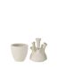 Vase Corail en Argile Seymour 29cm Blanc-2