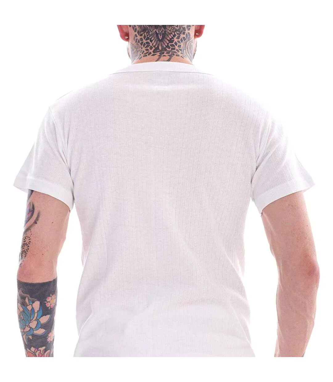 Hauts Thermiques Manches Courtes Homme Blanc Heatforce-2