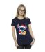 Disney T-shirt en coton Femmes/Ladies Lilo And Stitch Christmas Love Biscuit (Bleu marine) - UTBI25632-2
