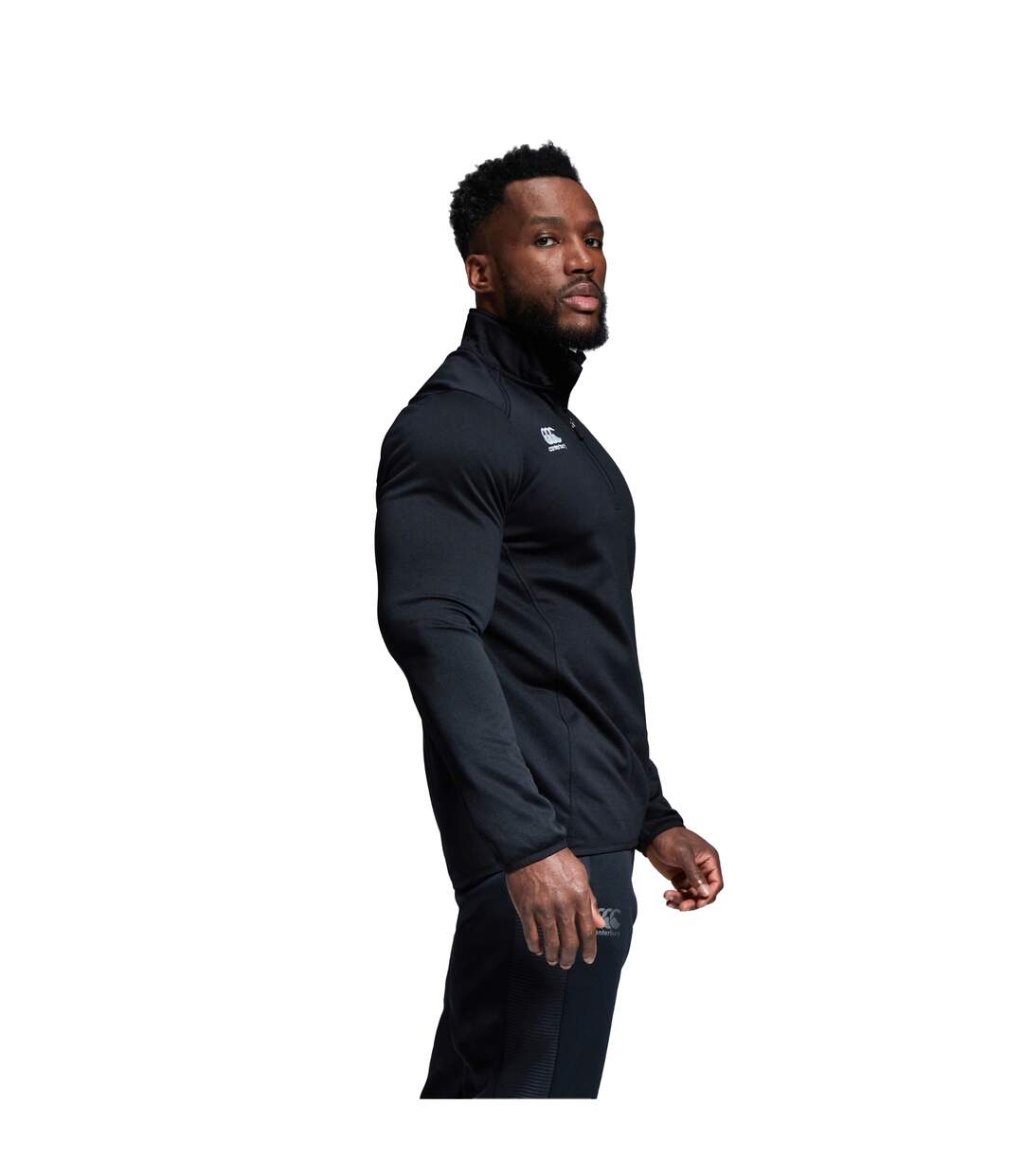 Mens Club Quarter Zip Training Midlayer Black Canterbury-4