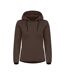 Womens/ladies Pemberton Drawstring Hoodie Dark Mocha Cutter & Buck-1