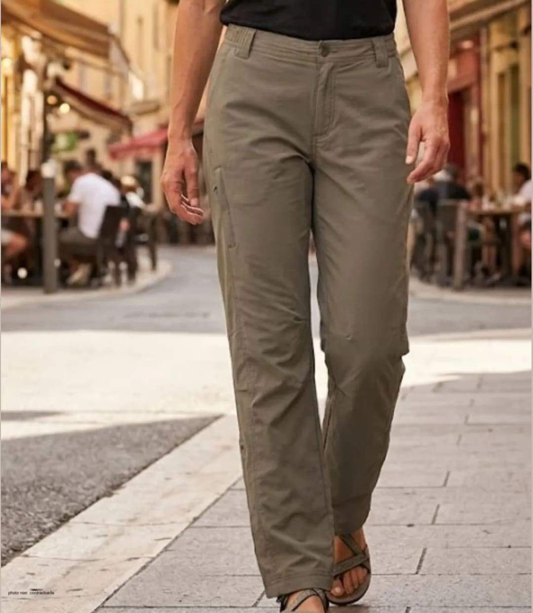 Pantalon Ogalo 111183U001 Noisette : le pantalon réglable pour un confort sur-mesure-1